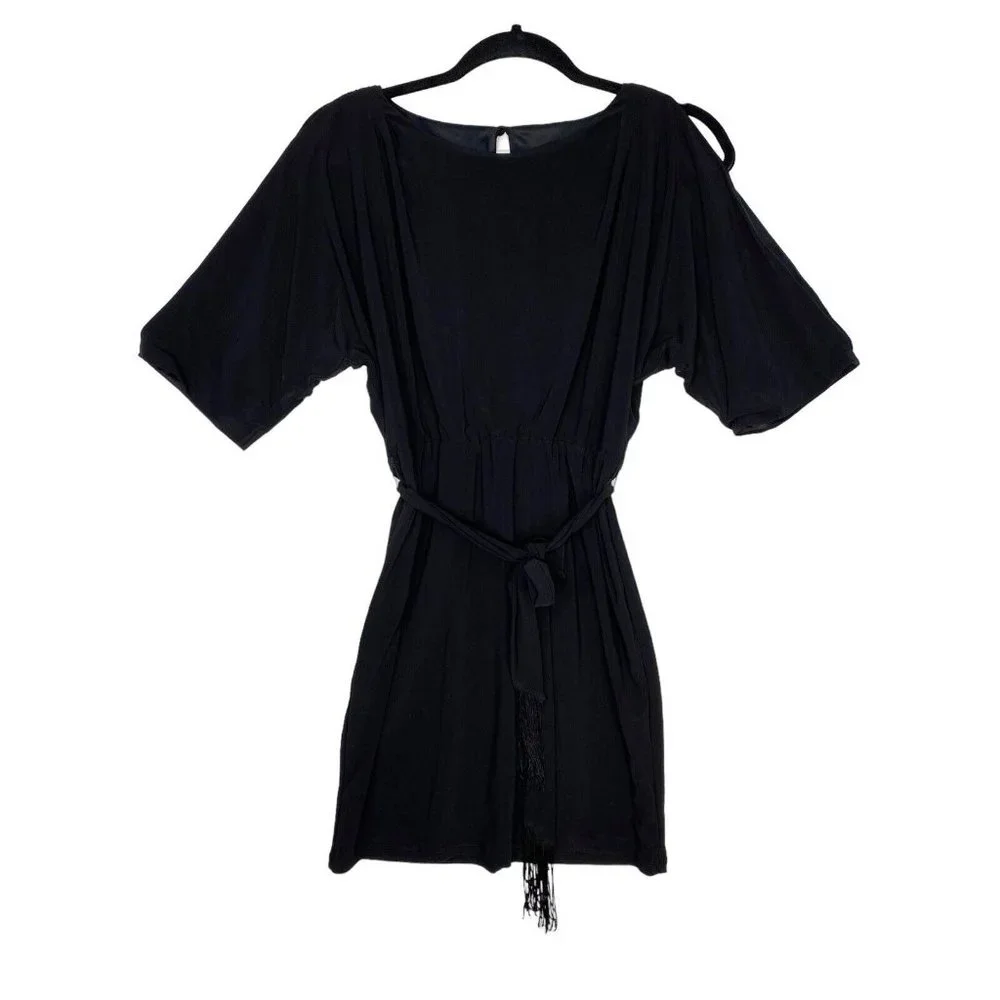 Jessica‎ Simpson Black Mini Dress 3/4 sleeves - Size XS - Wedding Guest Cocktail